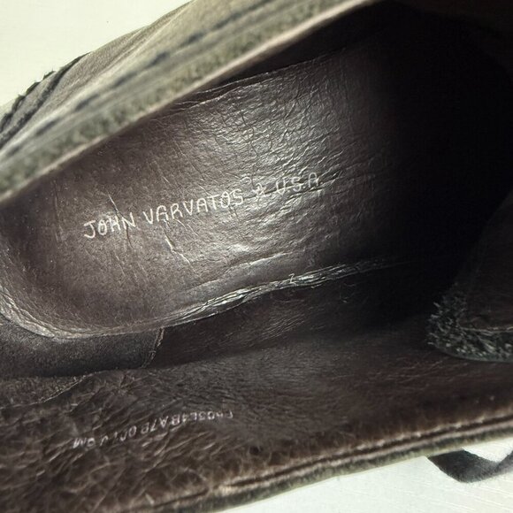 EUC John Varvatos Black Leather Lace Up Chukka Boots main image 5